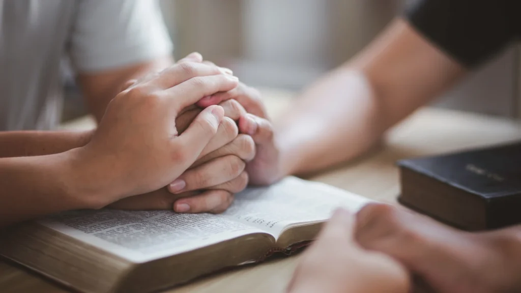 Christian Family Praying